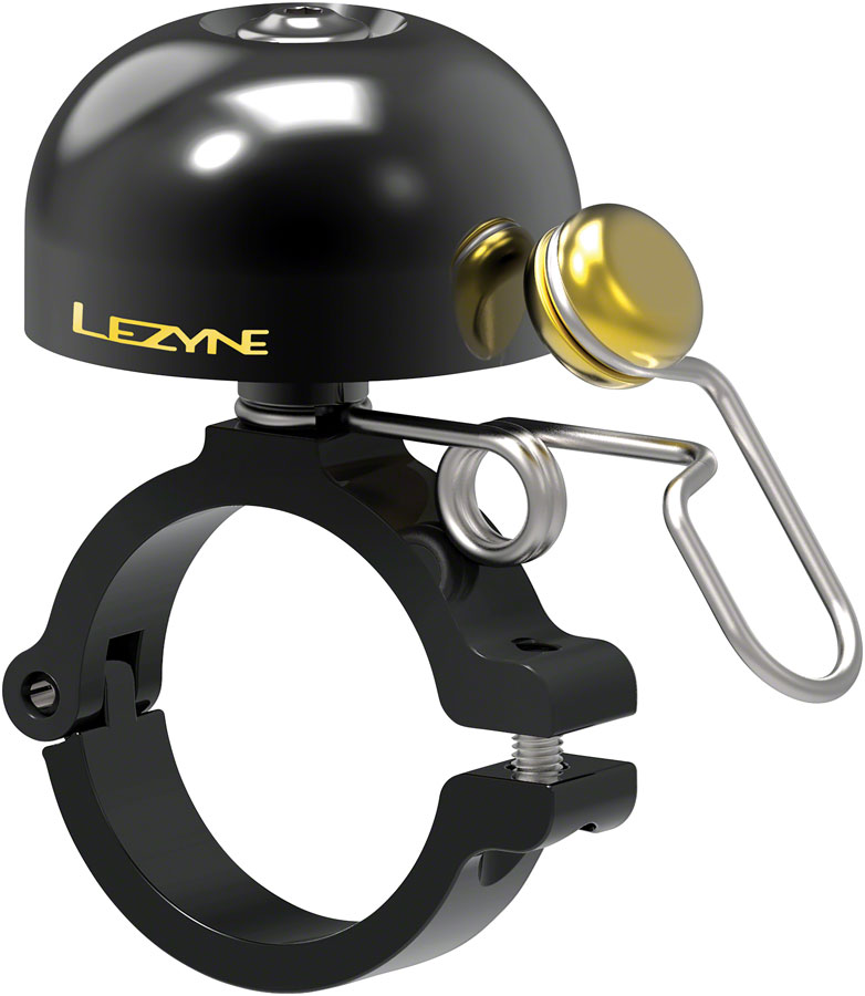 Lezyne Classic Brass Bell - Hard Mount, Black 