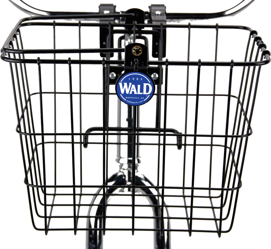 Wald 3114 Front Quick Release Basket with Bolt-On Mount: Gloss Black






