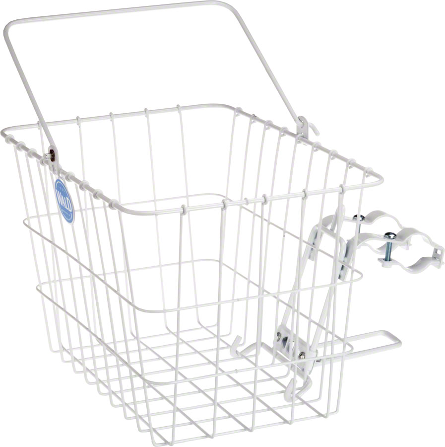 Wald 3133 Front Quick Release Basket with Bolt-On Mount: White







