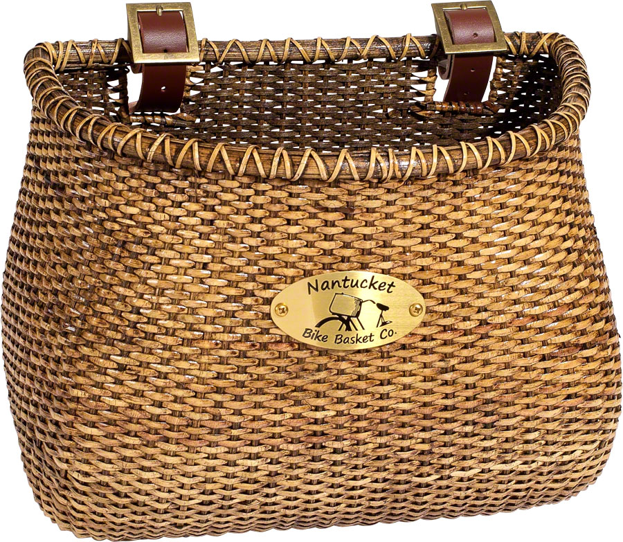 Nantucket Lightship Front Basket, Classic Shape Stained






