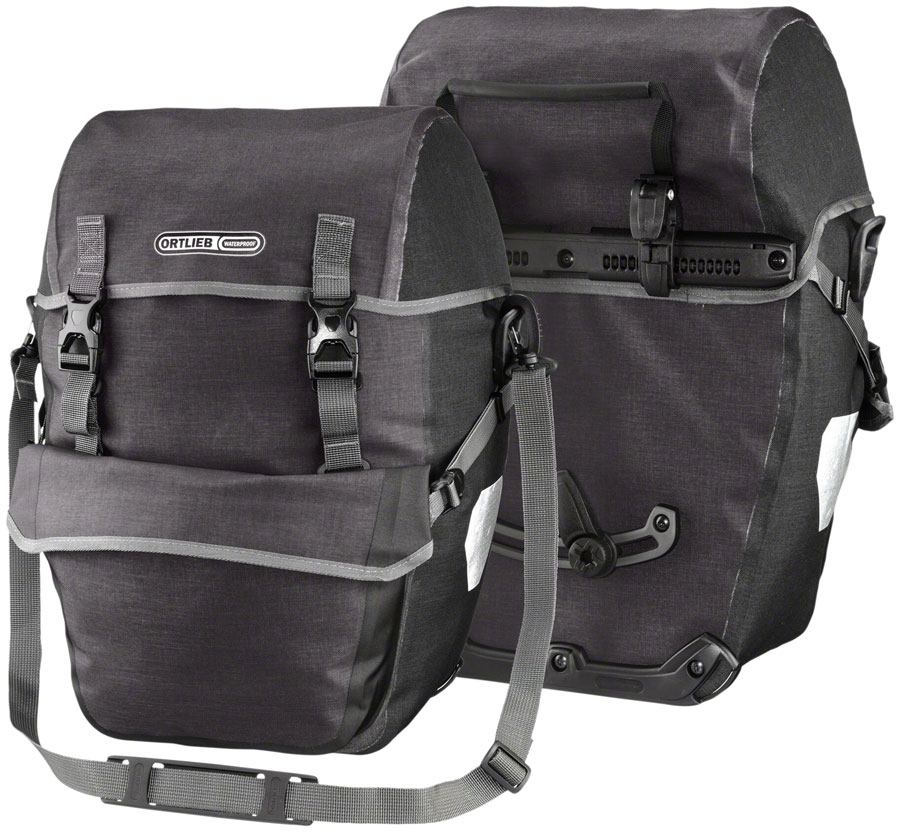 Ortlieb Bike-Packer Plus Panniers - 42L, Pair, Granite/Black