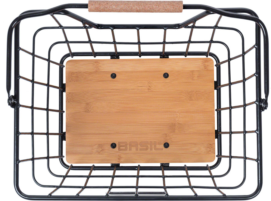 Basil Norland Bike Basket MIK - 23L, Black/Brown