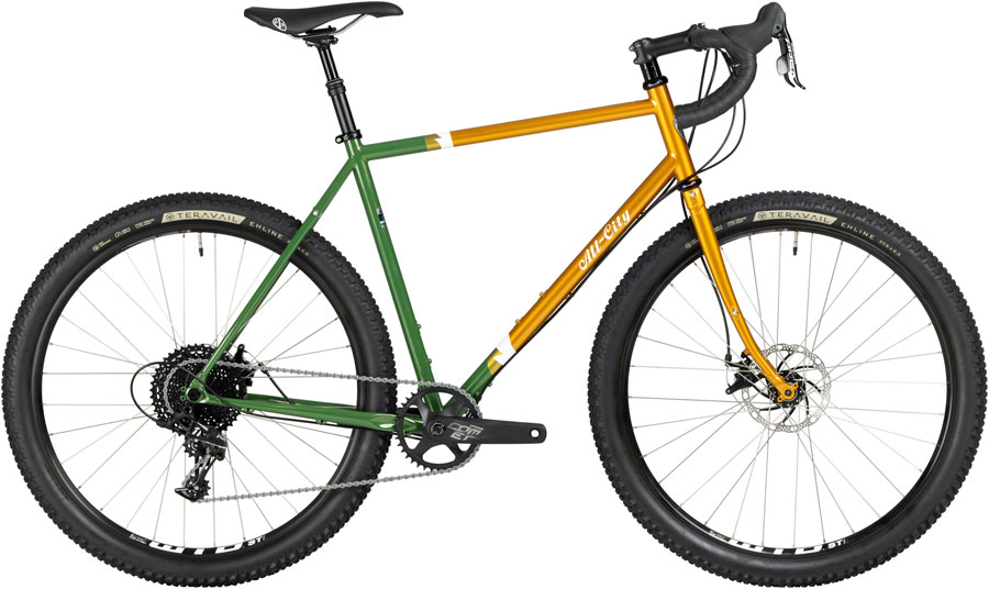 All-City Gorilla Monsoon Bike - 650b, Steel, APEX, Tangerine Evergreen, 61cm 
