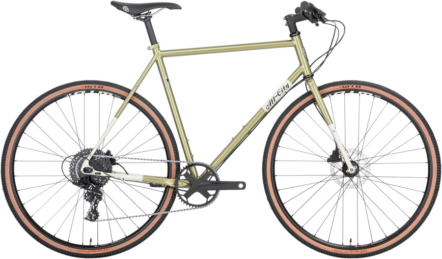 All-City Super Professional Apex 1 Bike - 700c, Steel, Flash Basil, 46cm 