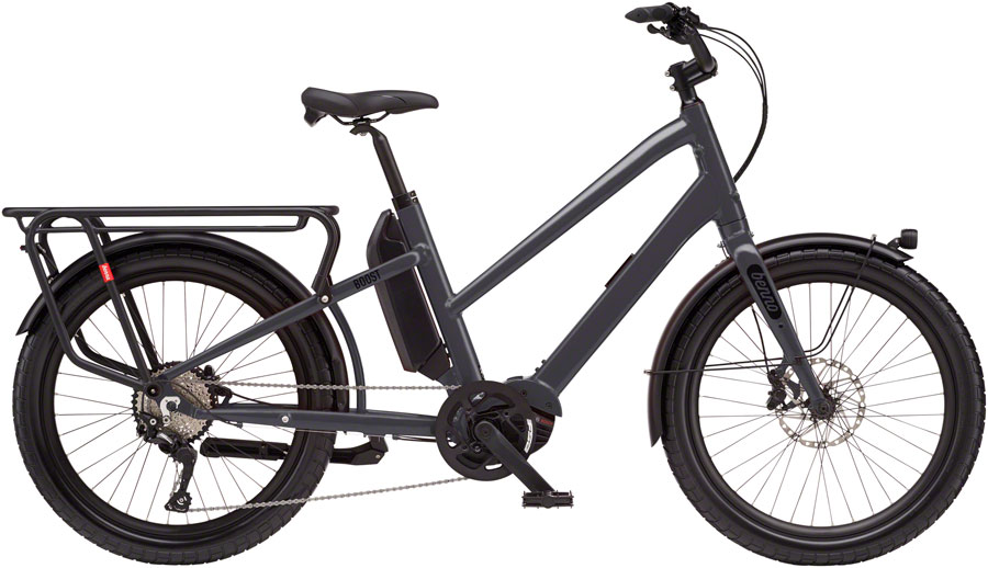 Benno Boost E Class 3 Etility Ebike - Bosch Performance Line Sport, 400Wh, Step-Through, Anthracite Gray, One Size 