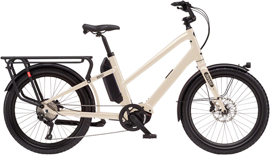 Benno Boost E Class 3 Etility Ebike - Bosch Performance Line Sport, 400Wh, Step-Through, Bone Gray, One Size 