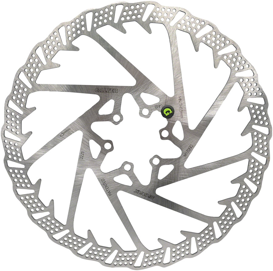 Galfer Shark Disc Brake Rotor - 203mm x 2.0mm, 6-Bolt 