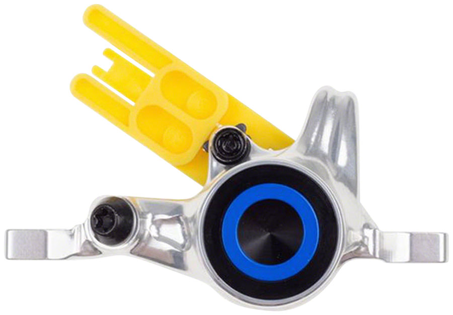 Magura MT8/MT6/MT Trail SL Disc Brake Caliper - Rear, Post Mount, 2-Piston, Chrome/Blue