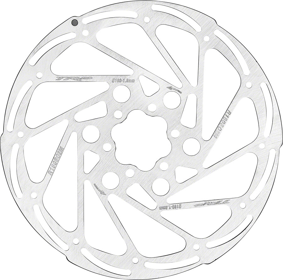 TRP R2 Disc Brake Rotor - 180mm, 6-Bolt, 1.8mm, Rust Blocker Treatment, Silver, OE Packaging
