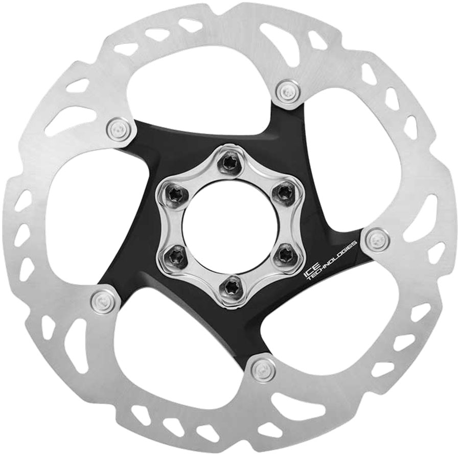 Shimano Deore XT SM-RT86-S2 Disc Brake Rotor - 160mm, 6-Bolt, Silver/Black 
