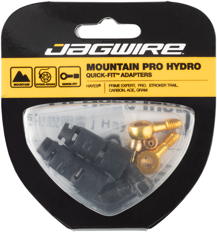 Jagwire Pro Disc Brake Hydraulic Hose Quick-Fit Adaptor - For Hayes Prime Expert/Comp/Pro, Stroker Ace/Carbon/Gram/Trail, Dominion A2/A4