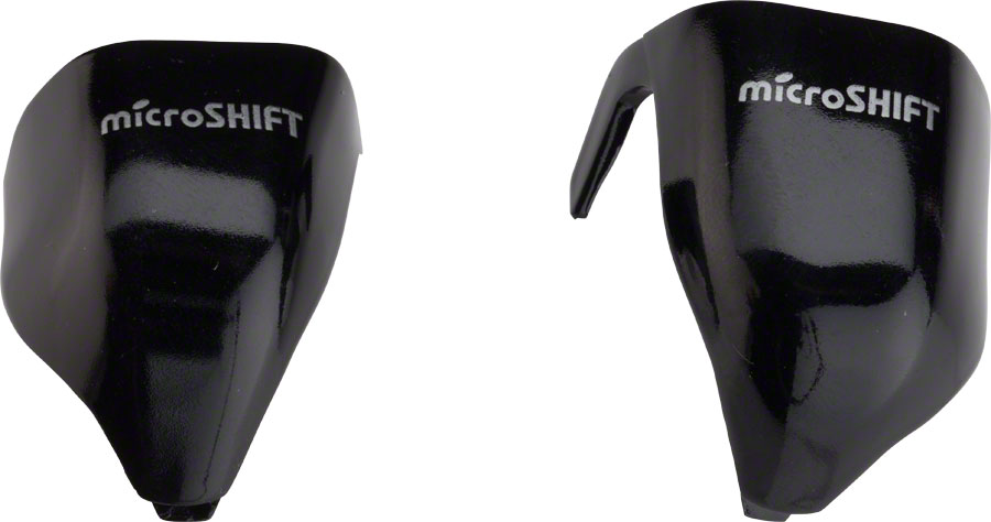 microSHIFT External Routing Drop Bar Lever Caps, Black 