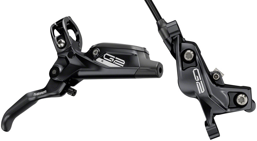 SRAM G2 R Disc Brake and Lever - Rear, Hydraulic, Post Mount, Diffusion Black Anodized, A2 
