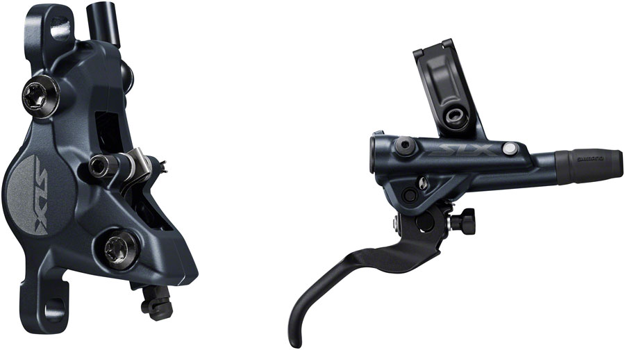 Shimano SLX BL-M7100/BR-M7100 Disc Brake and Lever - Rear, Hydraulic, Post Mount, 2-Piston, Black 