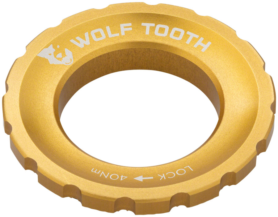 Wolf Tooth CenterLock Rotor Lockring - External Splined, Gold 