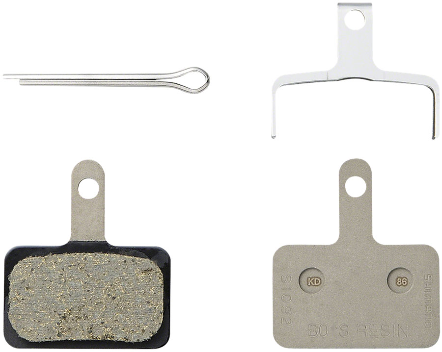 Shimano B05S-RX Disc Brake Pad and Spring - Resin Compound, Stainless Steel Back Plate 