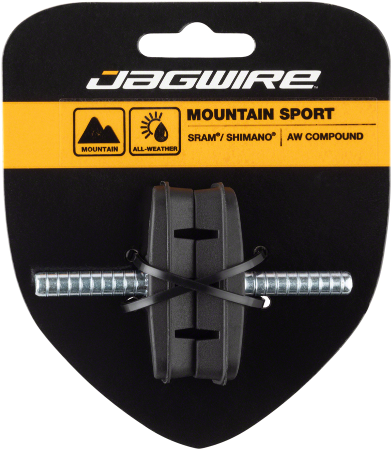Jagwire Mountain Sport Brake Pads Smooth Post 53mm Pad, Black 