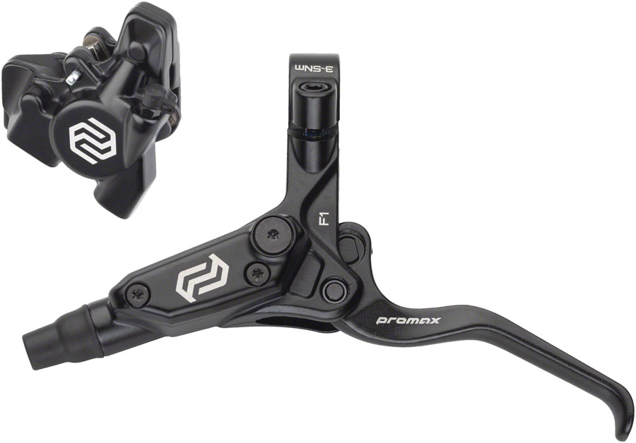 Promax F1 / DSK-927 Disc Brake and Lever - Front, Hydraulic, Flat Mount, Black 