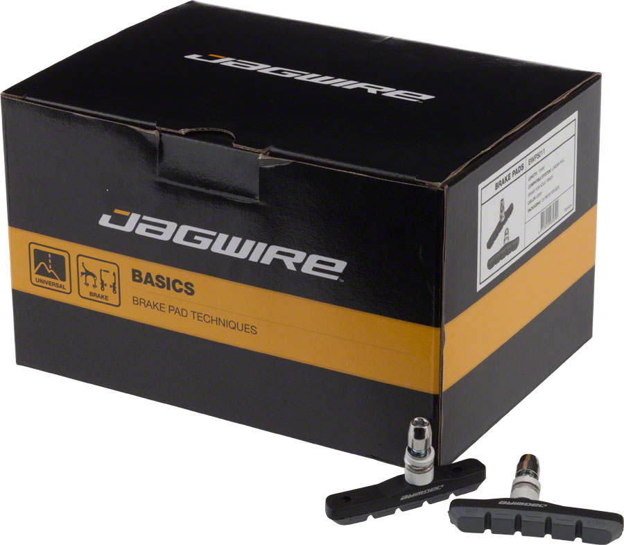 Jagwire Mountain Sport Brake Pads Threaded Post Box of 25 Pair, Gray 