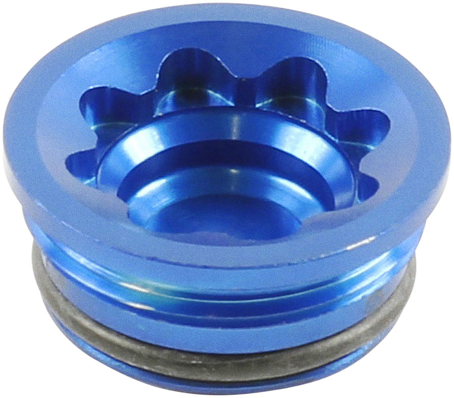 Hope V4 Large Disc Brake Caliper Bore Cap - Blue 