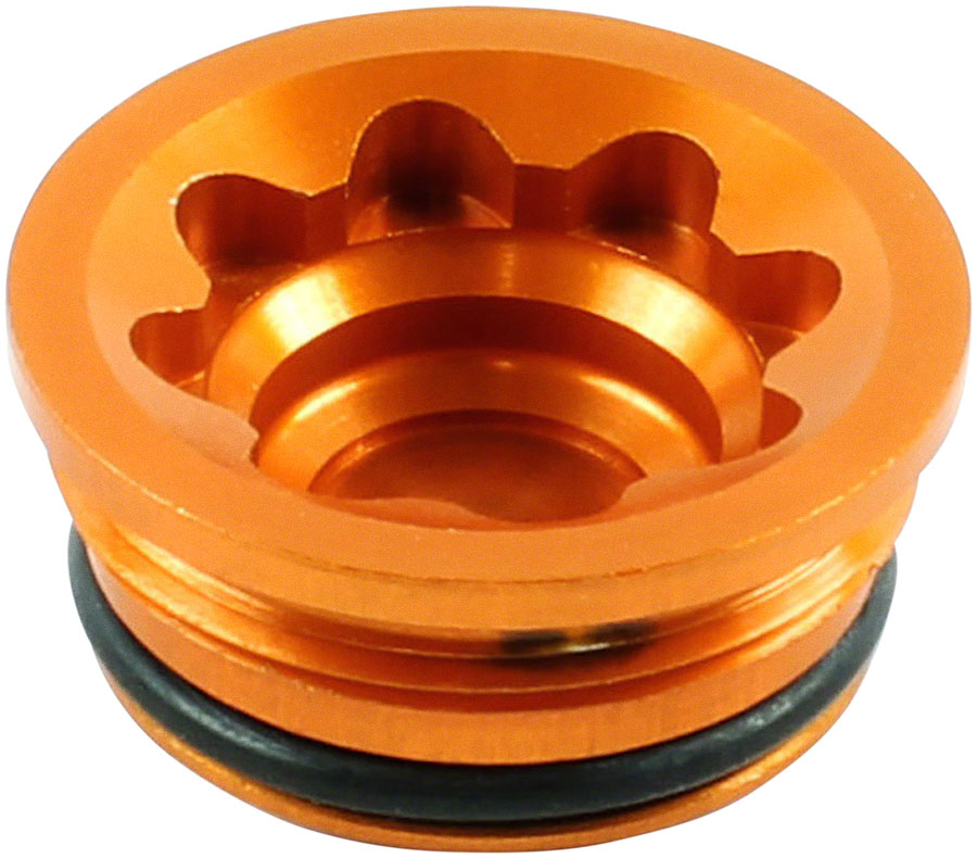 Hope V4 Large Disc Brake Caliper Bore Cap - Orange 