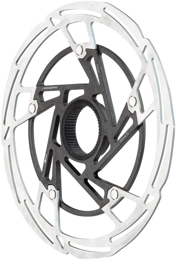 Jagwire Pro LR2 Disc Brake Rotor - 140mm, Center Lock, Silver/Black 