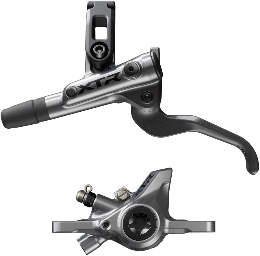 Shimano XTR M9200 XC Disc Brake and Lever - Left/Front,  Post Mount, 2-Piston Caliper, SM-BH90-SS Hose, Metal Pads, Gray