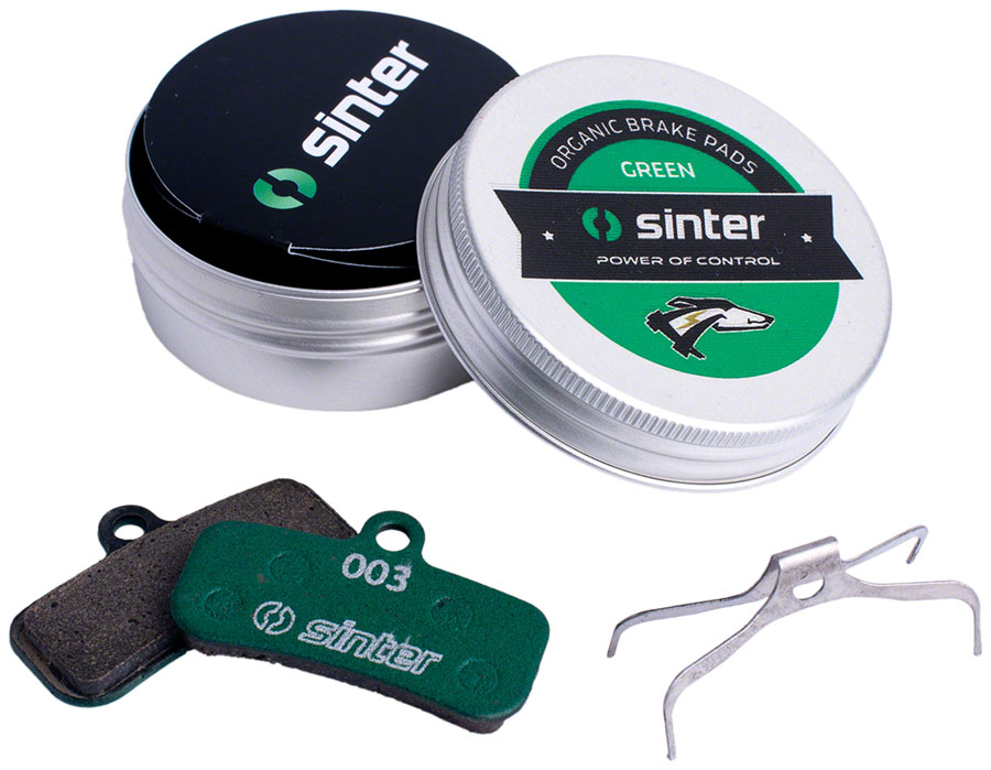 Sinter Green s2032 Compound Organic Disc Brake Pads - Shimano D Type, Sinter Type 003, One Pair 