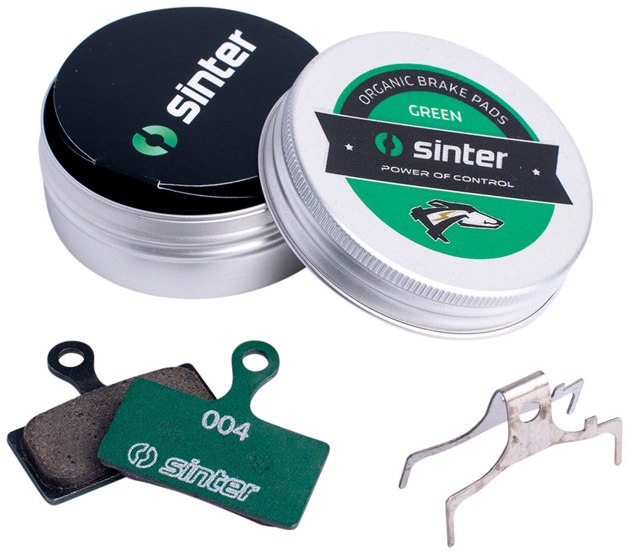 Sinter Green s2032 Compound Organic Disc Brake Pads - Shimano G Type, Sinter Type 004, One Pair 