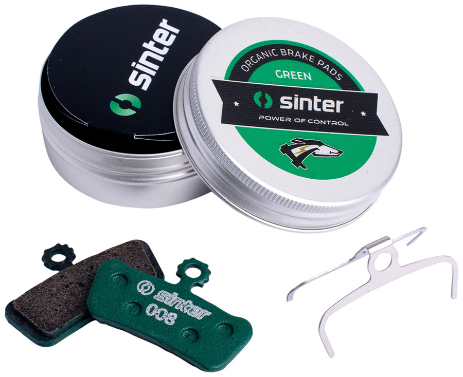 Sinter Green s2032 Compound Organic Disc Brake Pads - Avid/SRAM, Sinter Type 008, One Pair 