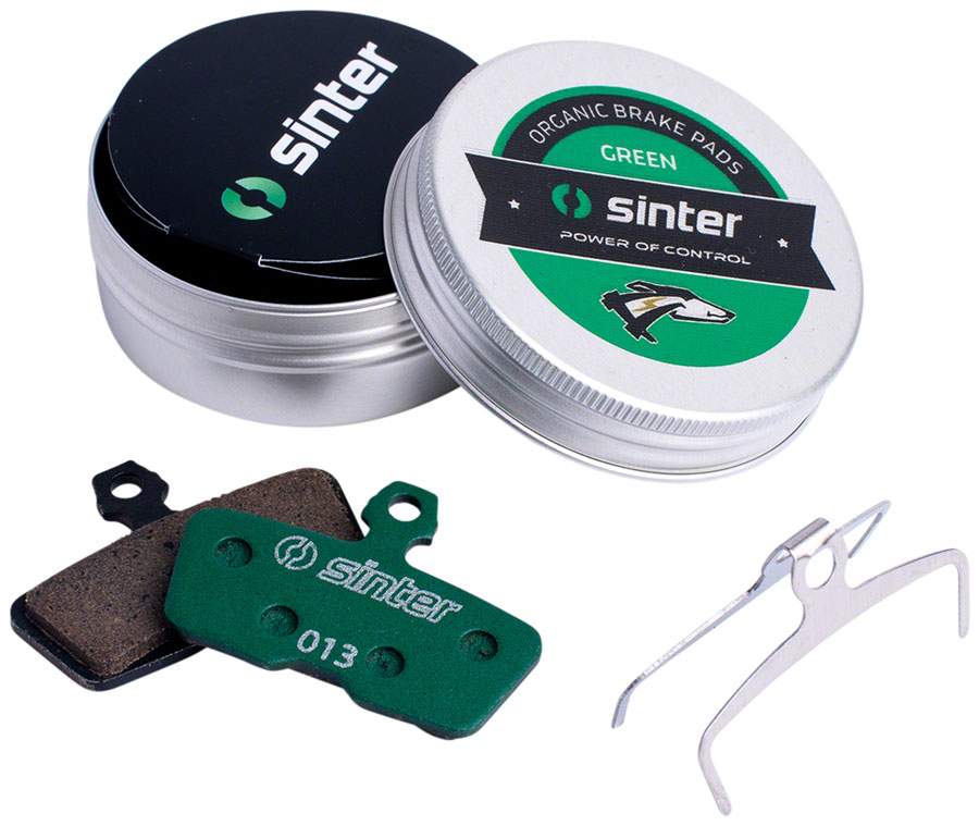 Sinter Green s2032 Compound Organic Disc Brake Pads - Avid/SRAM, Sinter Type 013, One Pair 