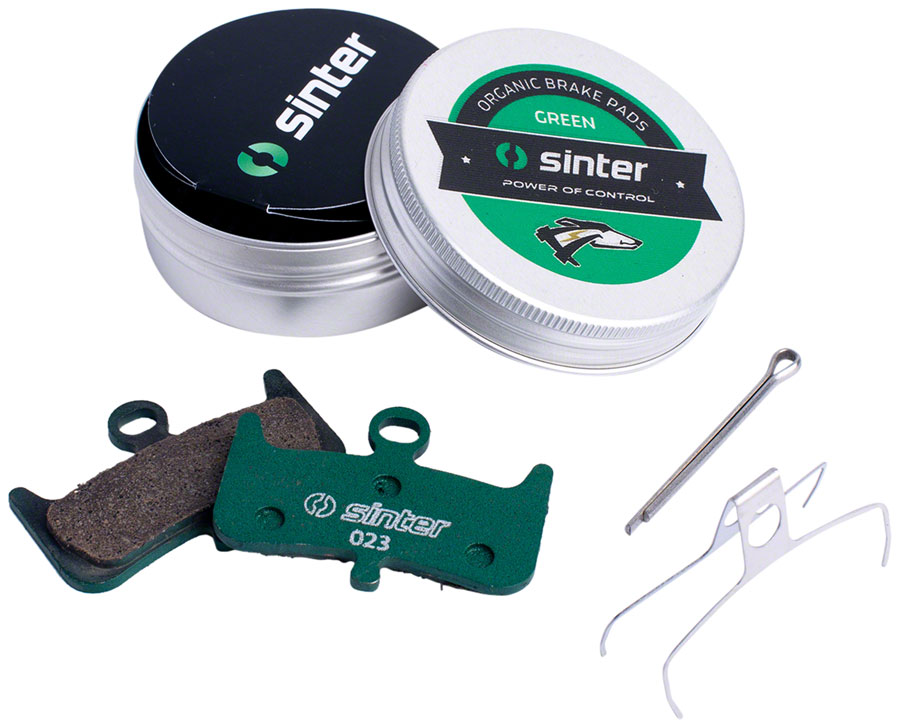 Sinter Green s2032 Compound Organic Disc Brake Pads - Hayes, Sinter Type 023, One Pair 