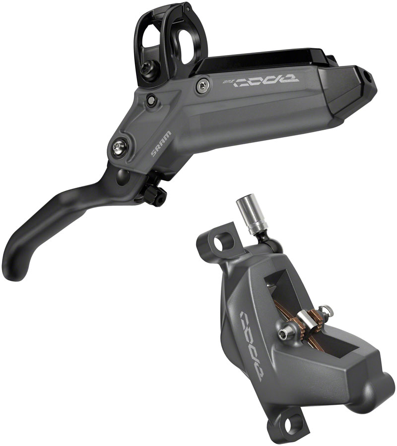 SRAM Code Bronze Stealth Disc Brake and Lever - Rear, Post Mount, 4-Piston, Aluminum Lever, SS Hardware, Dark Polar, C1 