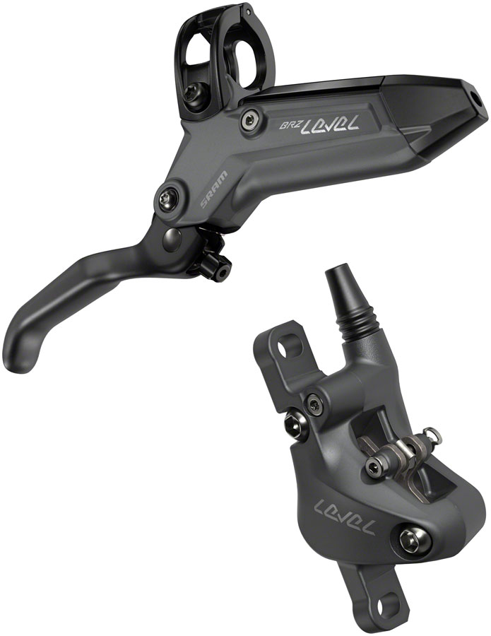 SRAM Level Bronze Stealth Disc Brake and Lever - Front, Post Mount, 2-Piston, Aluminum Lever, SS Hardware, Dark Polar, C1 