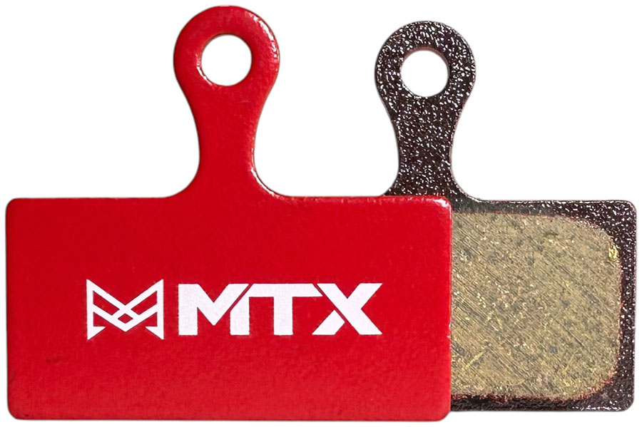 MTX Red Label RACE Disc Brake Pads - Ceramic/Kevlar Compound, Shimano XT / XTR / SLX, 2-Piston, Single Set