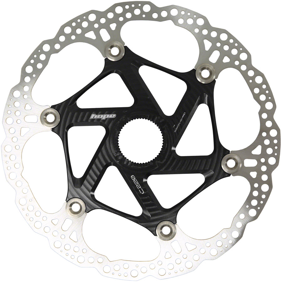 Hope MTB Floating Centre-Lock Disc Brake Rotor - 220mm, Center-Lock, Black 