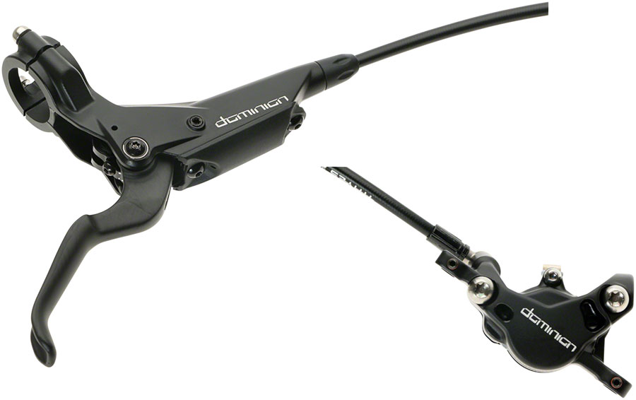 Hayes Dominion T2 Disc Brake and Lever - Rear, Hydraulic, Post Mount, Black, Limited Edition