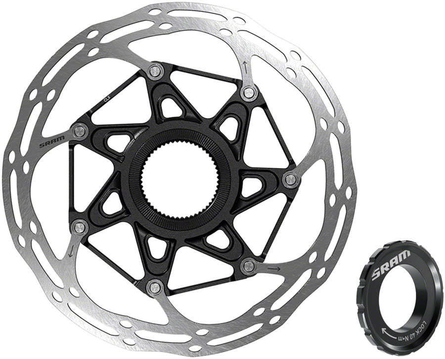 SRAM CenterLine X Disc Brake Rotor - 180mm, Center Lock, 1.85mm, Includes External Tooled Lockring