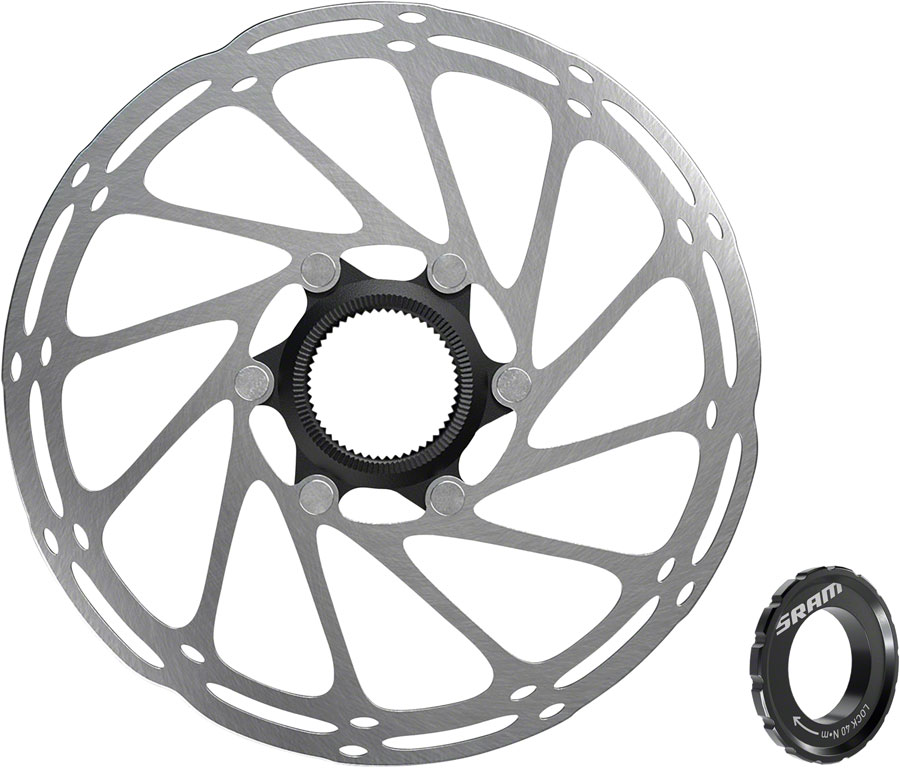 SRAM CenterLine Disc Brake Rotor - 200mm, Center Lock, 1.85mm, Includes External Tooled Lockring