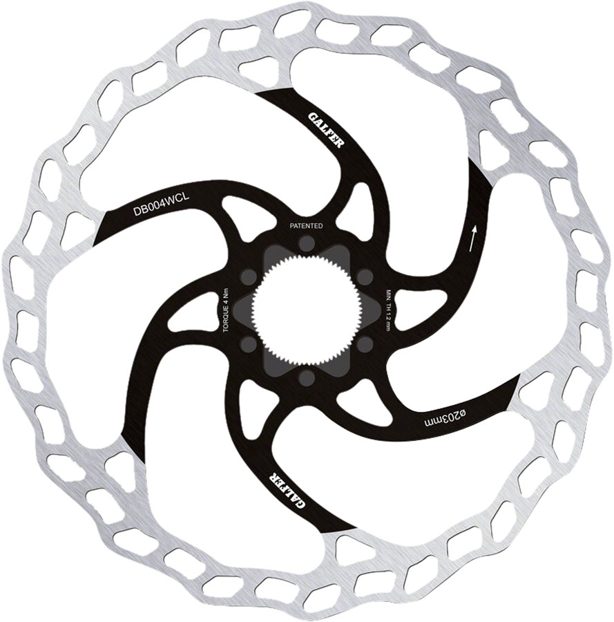 Galfer MTB Disc Brake Rotor - 203mm, Centerlock, 1.8mm 