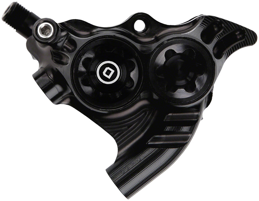 Hope RX4+ Disc Brake Caliper - Flat Mount Rear, +20mm, DOT Type, Black