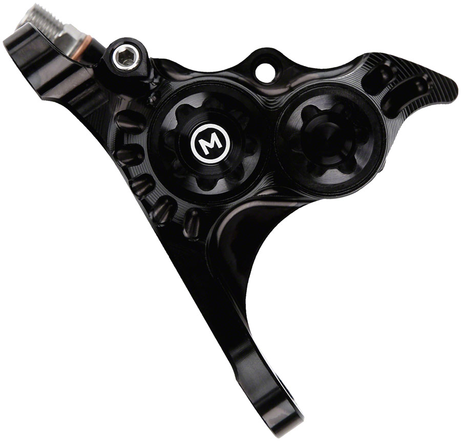 Hope RX4+ Disc Brake Caliper - Front Flat Mount Direct, +20mm, Mineral Oil Type, Black