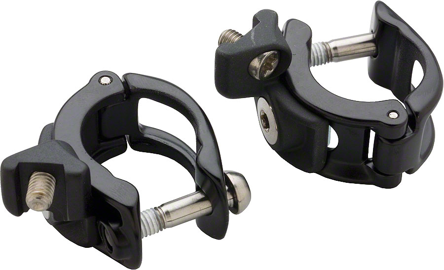 SRAM MatchMaker X Cockpit Clamp - Pair, Black with Ti Bolts 