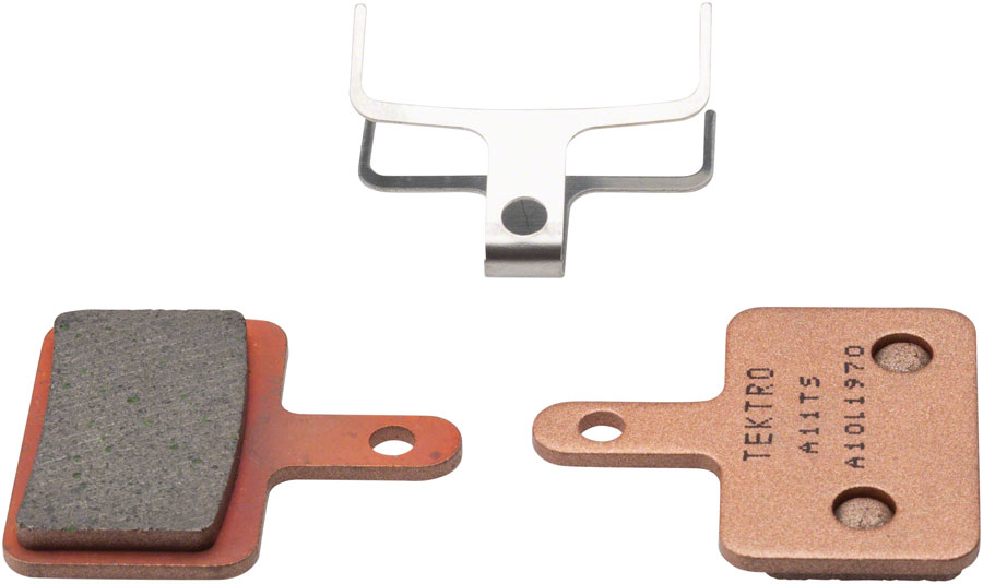 Tektro A11TS Disc Brake Pad - Sintered, Steel Backed, For Use With 2-Piston Calipers 