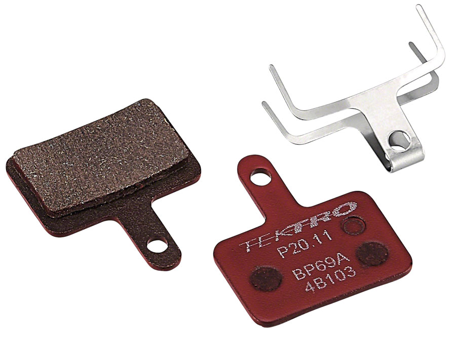 Tektro P20.11 Disc Brake Pad - Resin, For Use with 2-Piston Calipers, Red