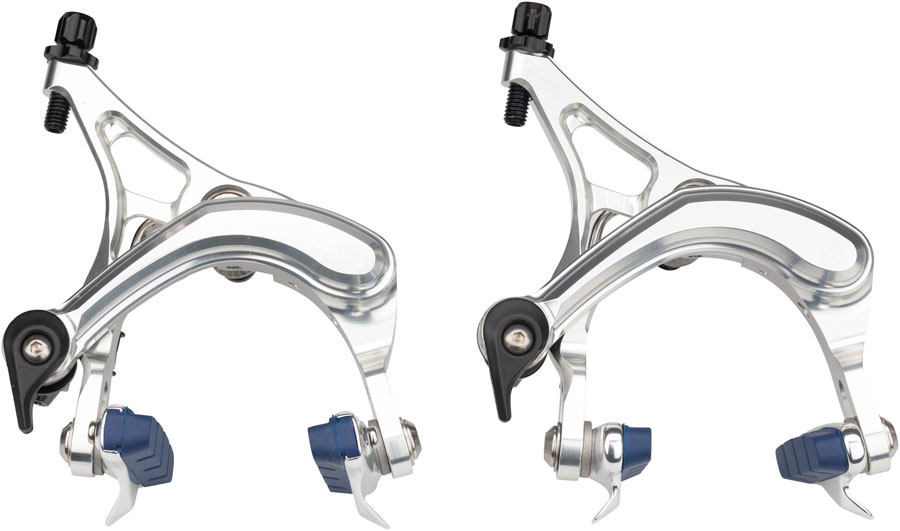 Velo Orange Grand Cru Long Reach Brake Set - Front and Rear, Dual Pivot, Silver 