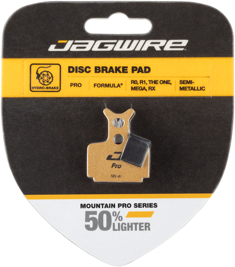 Jagwire Mountain Pro Alloy Backed Semi-Metallic Disc Brake Pads for Formula T1, R1, RX, MEGA, RO 