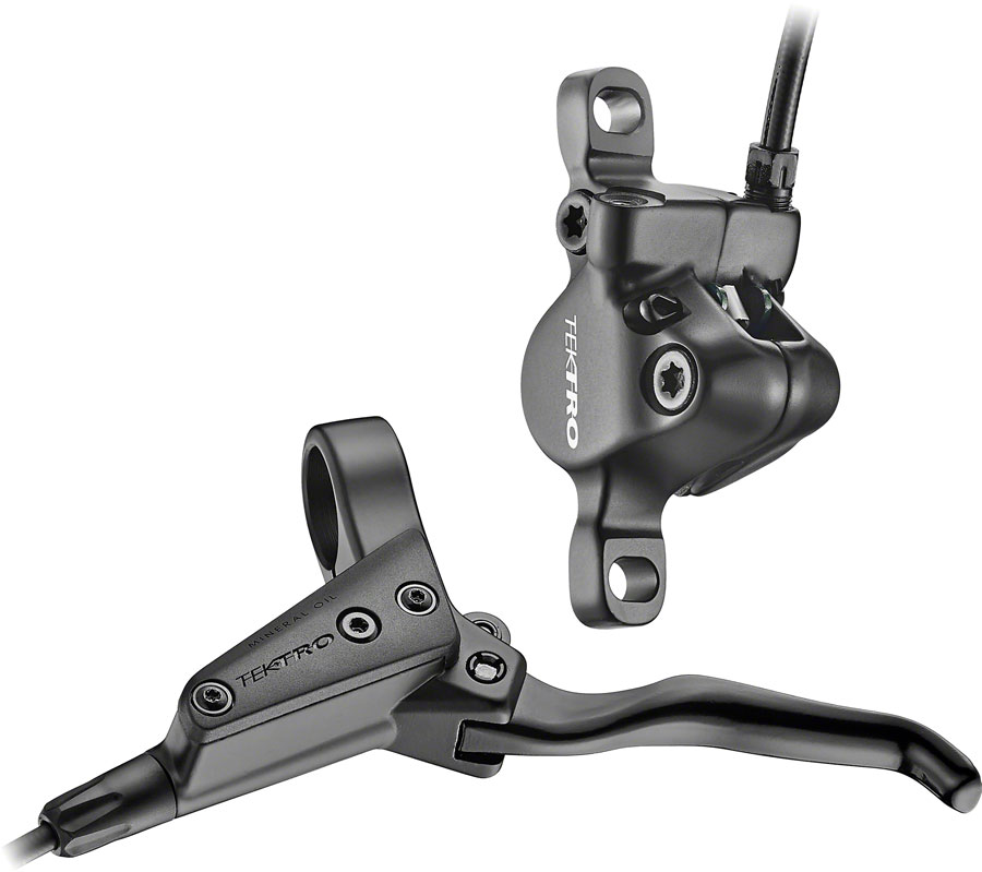 Tektro HD-T280 Disc Brake and Lever - Front, Hydraulic, Post Mount, Black 