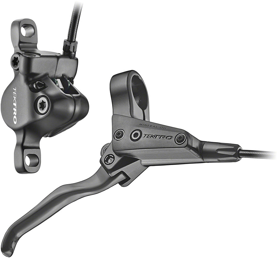 Tektro HD-T280 Disc Brake and Lever - Rear, Hydraulic, Post Mount, Black 