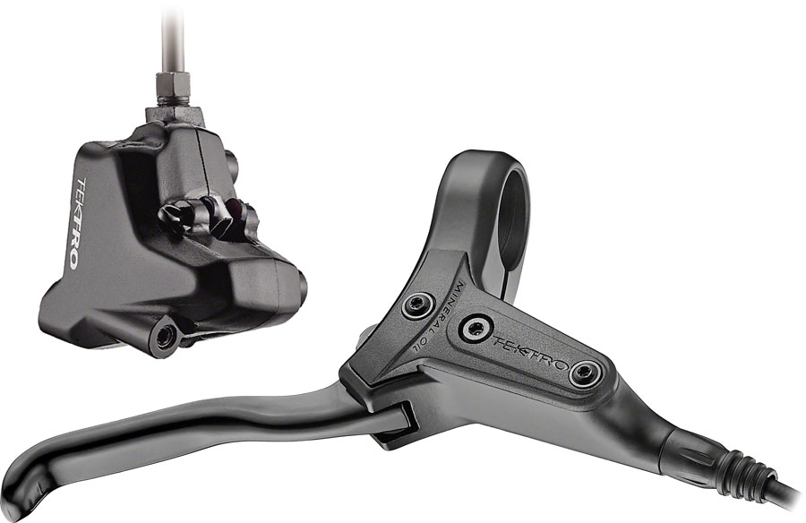 Tektro HD-R280 Disc Brake and Lever - Rear, Hydraulic, Flat Mount, Black 